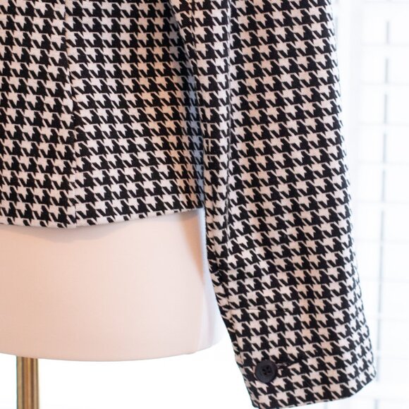 Cabi #3905 Houndstooth Shawl & Blazer // Jacket Size M w/shoulder pads - Picture 5 of 16
